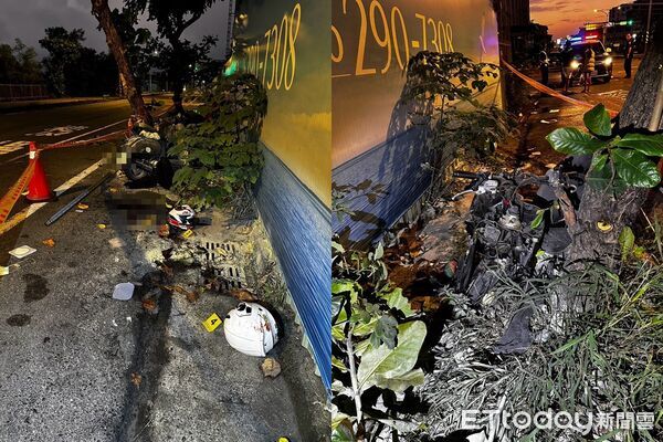 ▲台南17歲情侶酒駕看日出，自撞路樹雙亡。（圖／記者林東良翻攝）