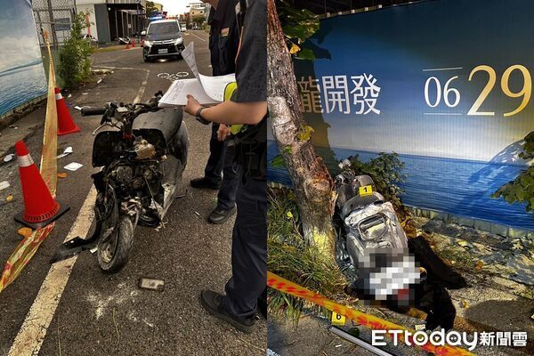 ▲台南17歲情侶酒駕看日出，自撞路樹雙亡。（圖／記者林東良翻攝）