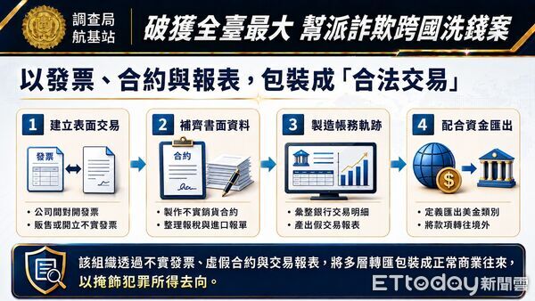 ▲▼            基隆調查站破獲全台最大幫派詐欺跨國洗錢案。（圖／調查局提供，下同）