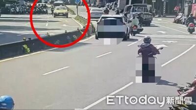 沒看到警察站路旁！小黃突加速闖紅燈　警追攔不成「補單開罰」