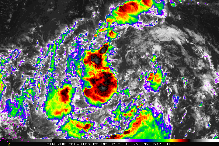 ▲▼紅霞颱風。（圖／中央氣象署、翻攝NOAA）