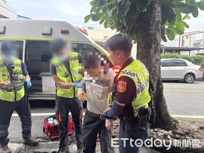 體力不支倒臥路旁！台東暖警即時伸援　護送男子平安返家