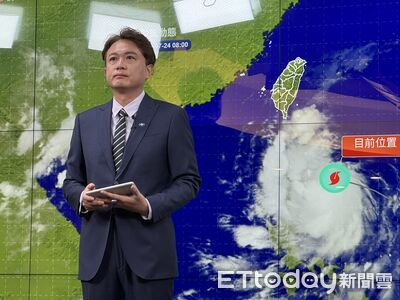 紅霞一路長胖「挑戰中颱」　今晚至明天最接近「2地灌豪雨」