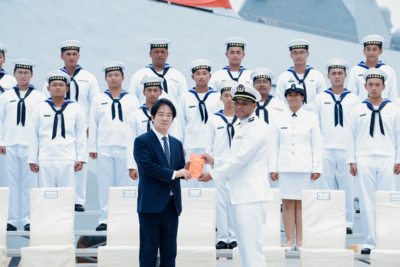 國造丹江艦成軍!賴清德再提國防預算遭刪 籲立院支持