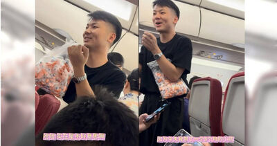 8個月嬰搭深夜航班!爸怕吵到人「備百副耳塞」 同機乘客回應超暖