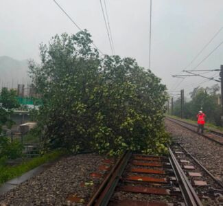 紅霞導致香港9人受傷　港鐵一度跳電