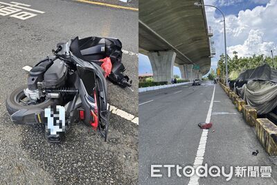 清潔隊員中午外出…「自撞橋墩噴飛水溝」臟器外露亡!家屬心碎