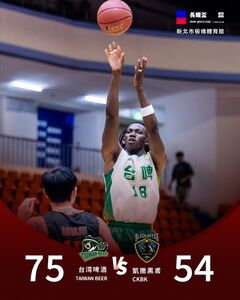長耀盃SBL內戰 蓋比16分11籃板率台啤灌倒黑鳶