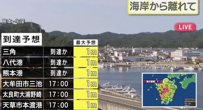 快訊/日本九州發布「海嘯警報」 最高恐達1公尺!