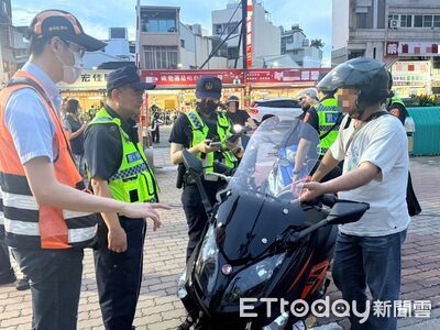 台南警監環聯手抓噪音車！2小時攔查66輛　揪出16件違規