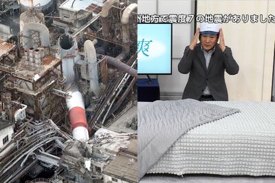 熊本爆強震「購物台主持人繼續賣」　冷靜戴安全帽敬業畫面掀議