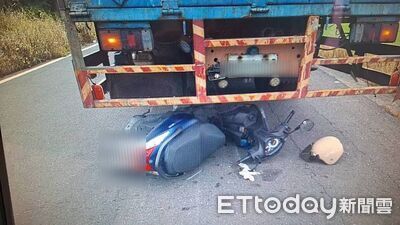 拖行100公尺！台南大貨車施工路段倒車　29歲女騎士捲車底送醫