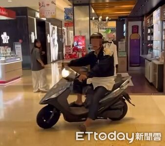 台中阿北騎車進新光三越逛一圈...顧客櫃姐傻眼 刻意滋擾罰3千