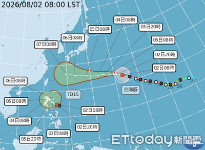 鯨魚颱風最快今晚生成 白海豚暴風半徑持續擴大