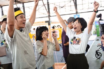 合體香蕉哥哥、草莓姐姐! 蘇巧慧要讓新北成為育兒家庭首選城市