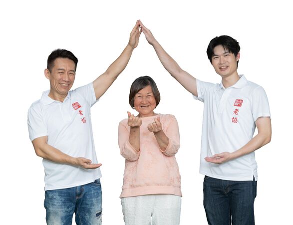 ▲郭子乾、郭德君擔任公益愛心大使。（圖／老人福利關懷協會提供）