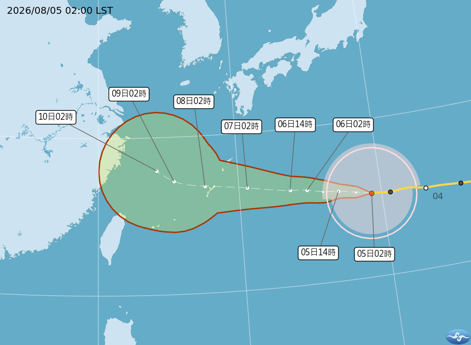 最新預測! 白海豚颱風3可能路徑 | ETtoday生活新聞 | ETtoday新聞雲