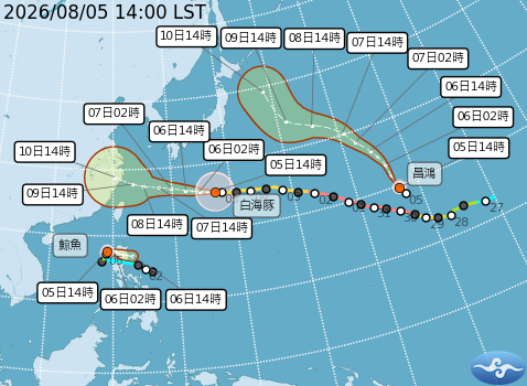 ▲▼未來一周天氣。（圖／氣象署提供）