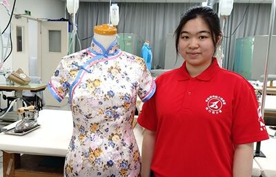 桃竹苗分署培訓選手全國技能競賽大放異彩 呂羽昕中式服裝奪金