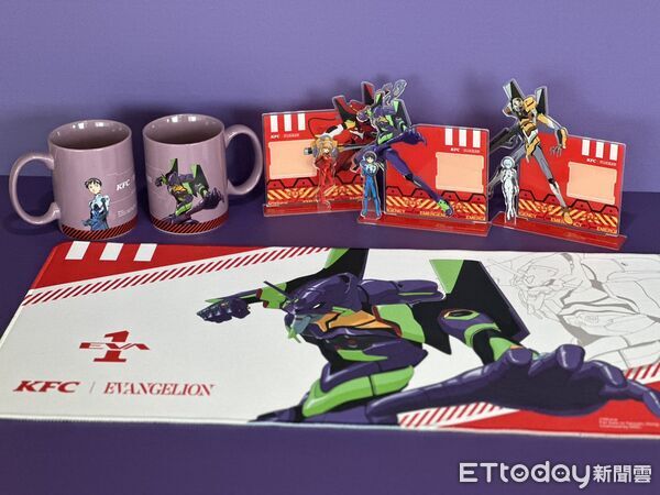 ▲▼台灣肯德基跨界合作日本經典動漫《新世紀福音戰士（EVANGELION）》。（圖／記者蕭筠攝）
