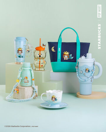 ▲星巴克與Molly聯名推出飲品與周邊商品。（圖／品牌提供）