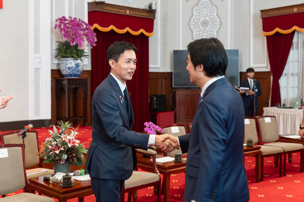 ▲▼總統接見日本自民黨青年局訪團。（圖／總統府）