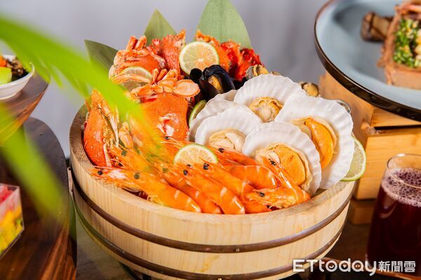 ▲台北萬豪Garden Kitchen推出「鮪大航道・豪享海味」夏季海鮮。（圖／台北萬豪提供）