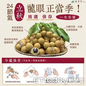 龍眼挑選、保存8大撇步 「剪果梗+噴水」冷藏多放一周