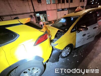 小黃追撞計程車「彈一下」畫面曝　竟是乘客要改地方害運將分心