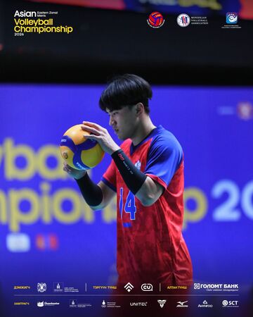 ▲中華男排張育陞。（圖／Mongolian Volleyball Association提供）