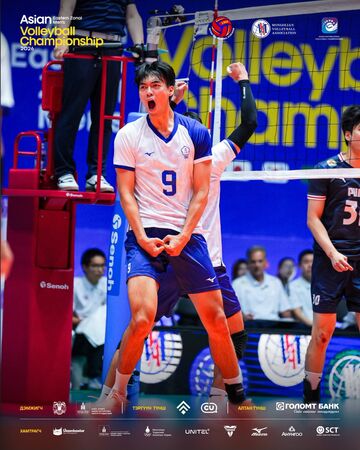 ▲中華男排蔡沛彰。（圖／Mongolian Volleyball Association提供）