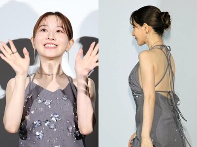 田中美奈實新婚挺孕肚首露面!大露裸背踩10CM高跟鞋…日網狠酸