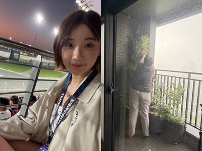 愛莉莎莎颱風天叫助理「肉身護植栽」！冒雨緊抱…網酸命不如植物