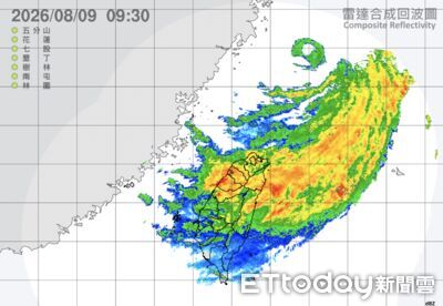 白海豚未登陸仍有強風大雨　氣象署：環流廣闊＋地形作用