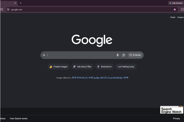 ▲▼Google 測試新版首頁。（圖／翻攝 Search Engine Watch）