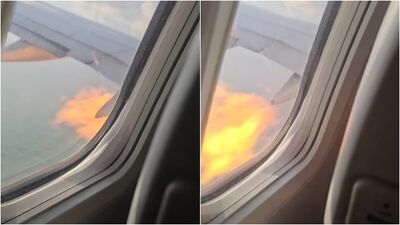 機師狂喊Mayday！美航客機「引擎猛竄火苗」　高空鳥擊驚險折返
