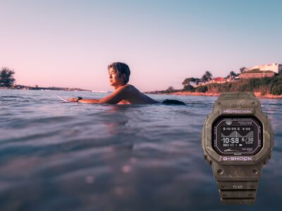 輕量18克、心率潮汐一次到位　G-SHOCK 聯名衝浪男神錶開賣