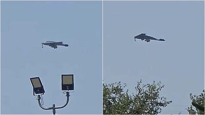 神秘飛機現蹤!低空掠過美空軍基地 專家瘋猜「B-21匿蹤轟炸機」