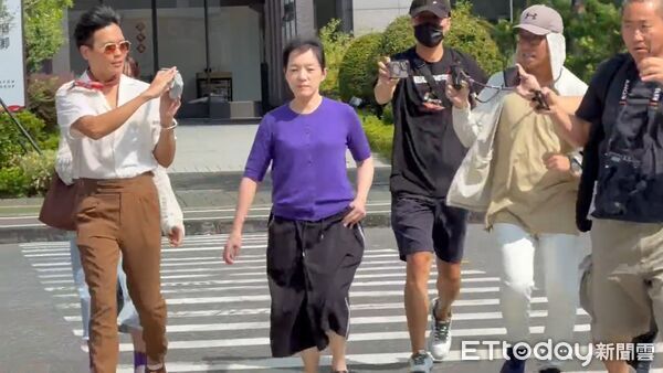 ▲陳幸妤面對記者提問離婚多久不願回覆。（圖／記者林東良翻攝）