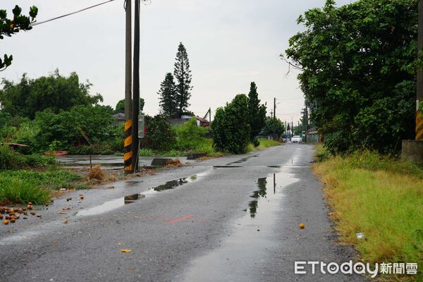 ▲東勢鄉新美農地重劃區部分農路年久失修，路面破損、坑洞及積水問題明顯，縣府將投入近378萬元改善。（圖／記者游瓊華翻攝）