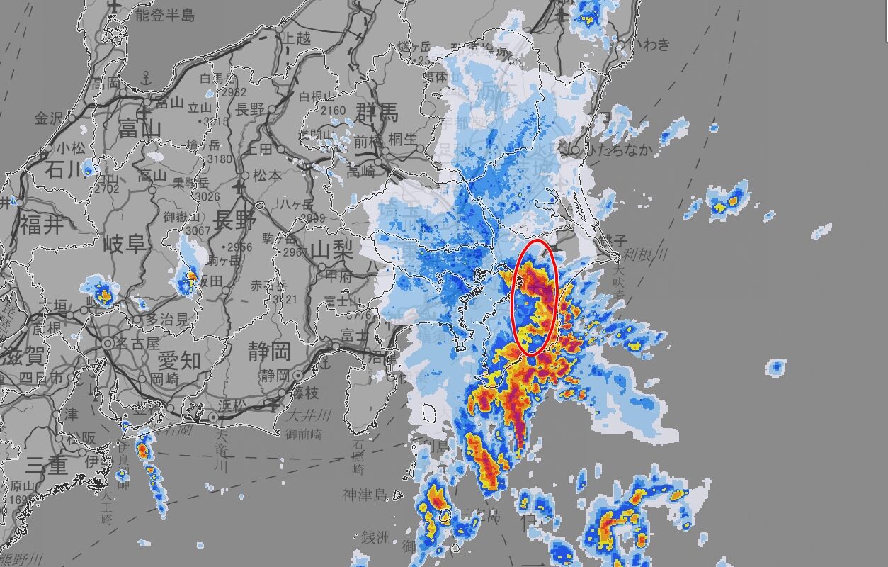 ▲▼日本狂發警報「前所未有」千葉恐怖暴雨：生命危險在逼近。（圖／日本氣象廳）