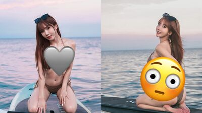 啦啦隊牛奶脫了！　「比基尼解放上圍」轉身蜜桃臀被看光