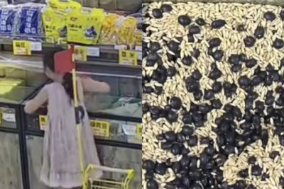 2陸屁孩將超市散裝雜糧「混一起」 店家崩潰:全丟掉損失萬元