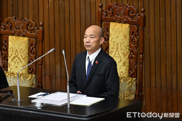 ▲立法院長韓國瑜14日主持立法院會。（資料照／記者李毓康攝）