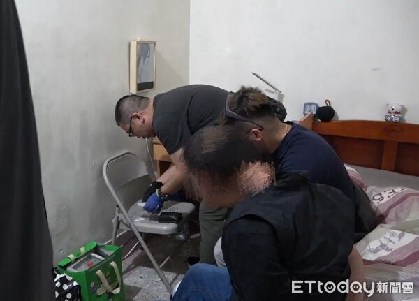 ▲▼台中警方逮捕一名專賣中高齡客戶毒品的毒販。（圖／警方提供，下同）