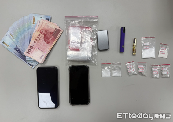 ▲▼台中警方逮捕一名專賣中高齡客戶毒品的毒販。（圖／警方提供，下同）