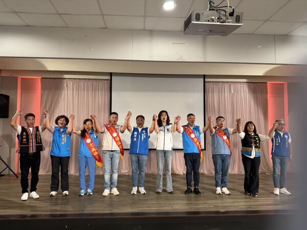 ▲藍營主席鄭麗文3度南下為黨籍參選人輔選，未見縣長王惠美。（圖／記者唐詠絮翻攝）