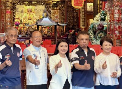 盧秀燕西螺福興宮參香!送蒜頭給張嘉郡 盼「精打細算」拚雲林