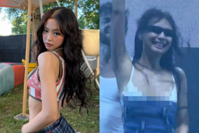 Jennie大跳疑走光！「白色背心位移」畫面被瘋傳⋯網友兩派吵翻
