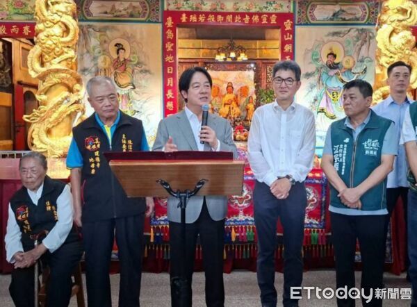▲賴清德在古坑筍饗宴細數劉建國多年替雲林爭取醫療、交通、農業及環境建設，笑稱若劉建國當縣長，「行政院會很忙」。（圖／記者游瓊華翻攝）